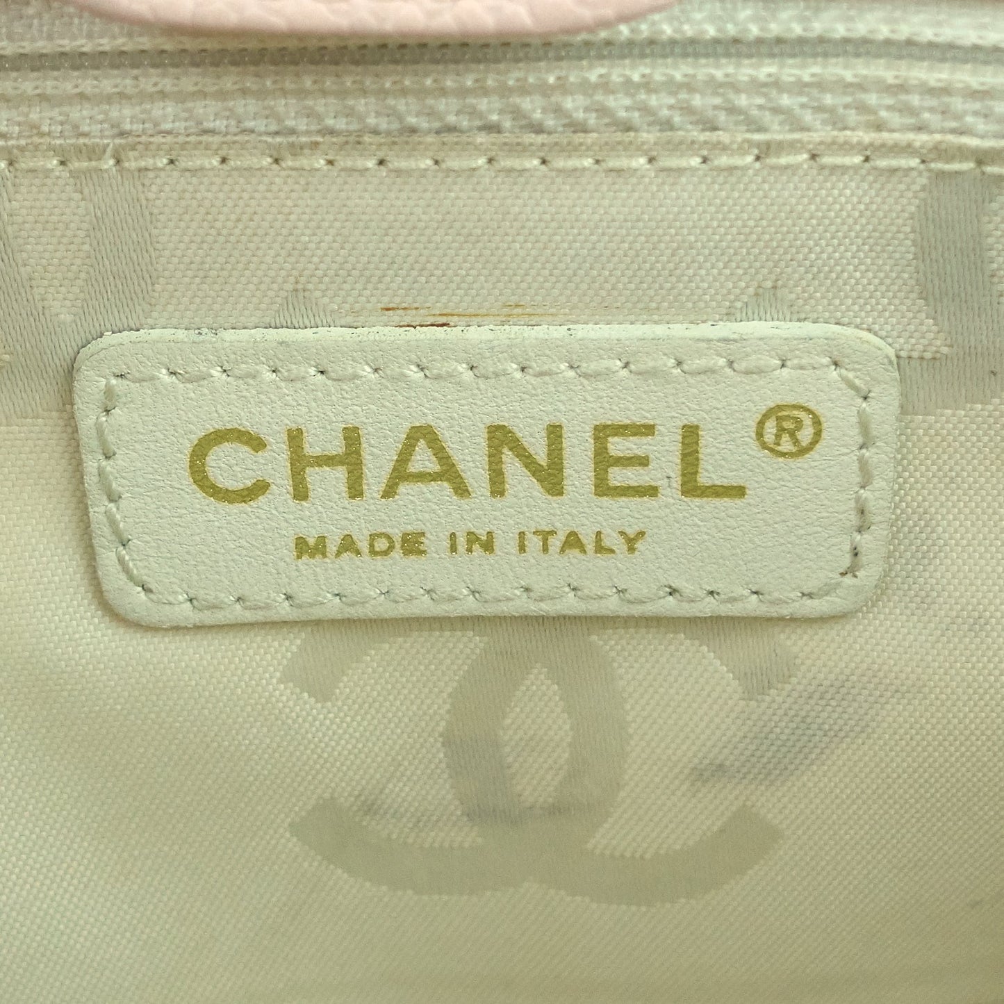 Chanel Triple CC Timeless Small Caviar Leather Tote Bag