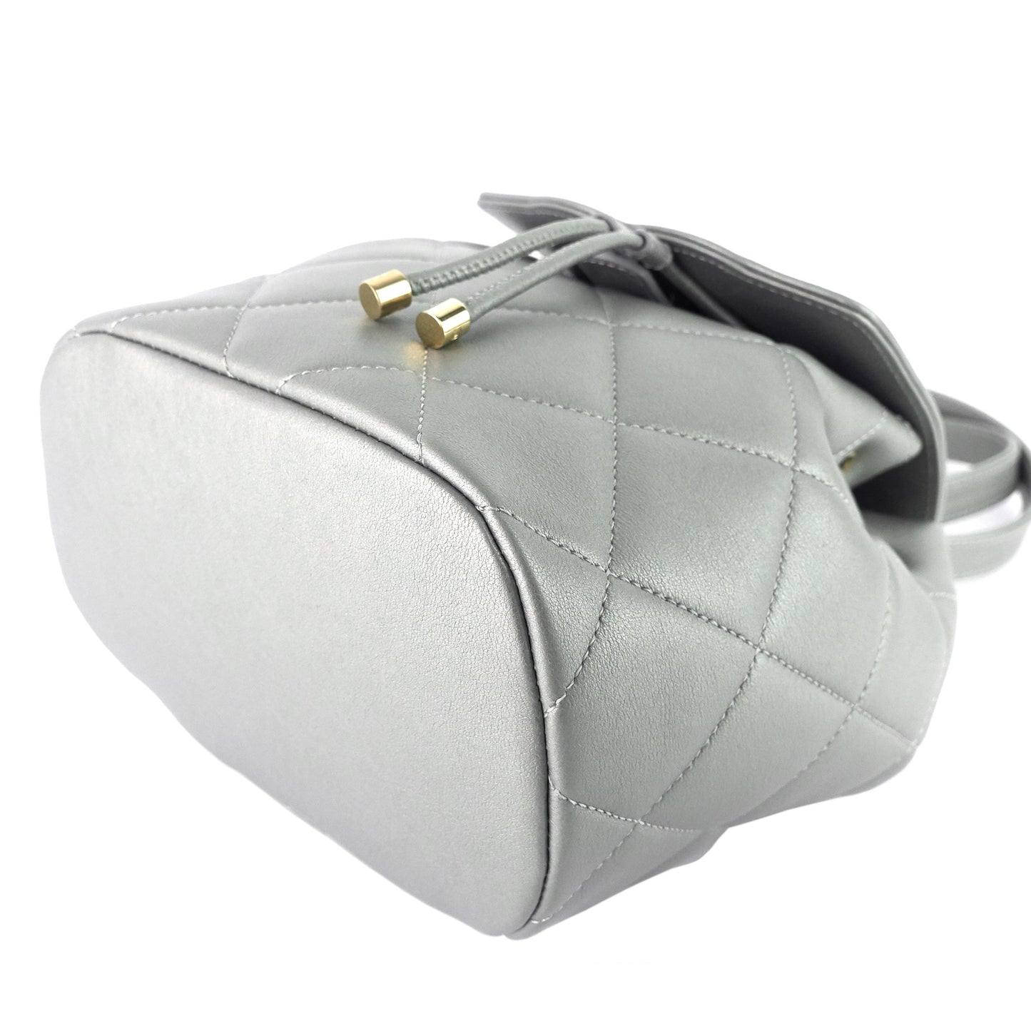 Chanel CC Lambskin Leather Chain Flap Backpack
