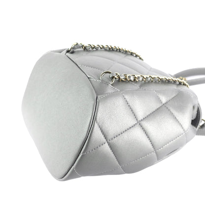 Chanel CC Lambskin Leather Chain Flap Backpack