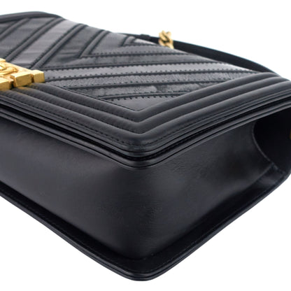 Chanel Boy Chevron Mixed Leather New Medium Bag