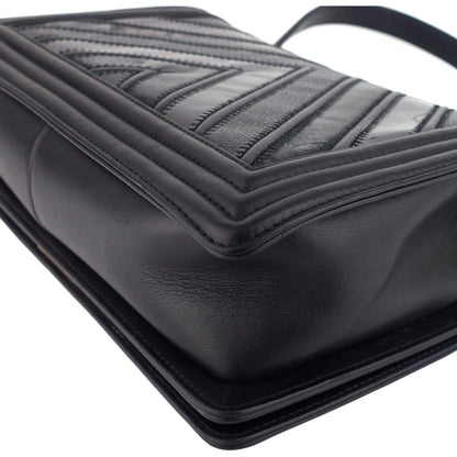 Chanel Boy Chevron Mixed Leather New Medium Bag