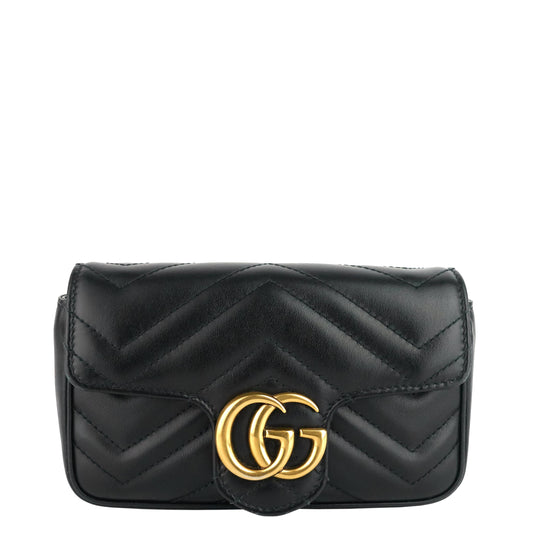Gucci Marmont Super Mini Calfskin Leather Bag