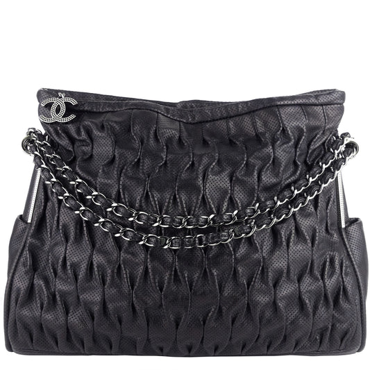Chanel Perforated Ultimate Soft Leather Hobo Bag