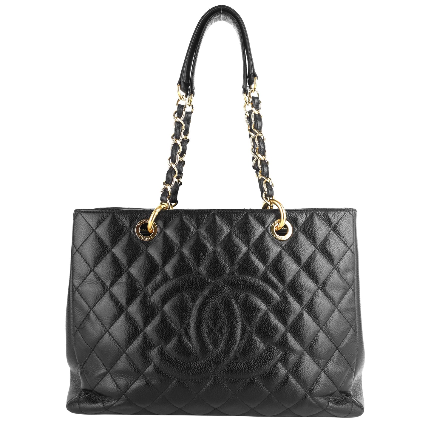 Chanel Grand Shopping Tote GST Large Caviar Leather Bag