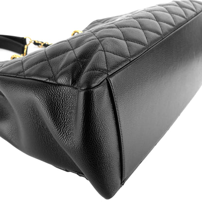 Chanel Grand Shopping Tote GST Large Caviar Leather Bag