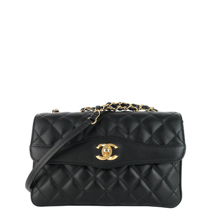 Chanel Coco Vintage Quilted Lambskin Leather Flap Bag
