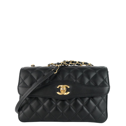 Chanel Coco Vintage Quilted Lambskin Leather Flap Bag
