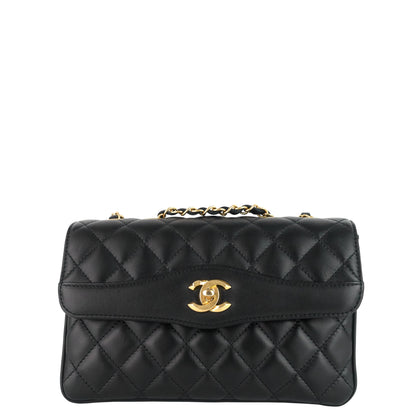 Chanel Coco Vintage Quilted Lambskin Leather Flap Bag
