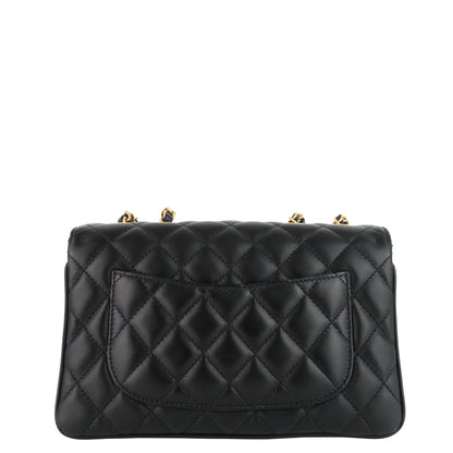 Chanel Coco Vintage Quilted Lambskin Leather Flap Bag