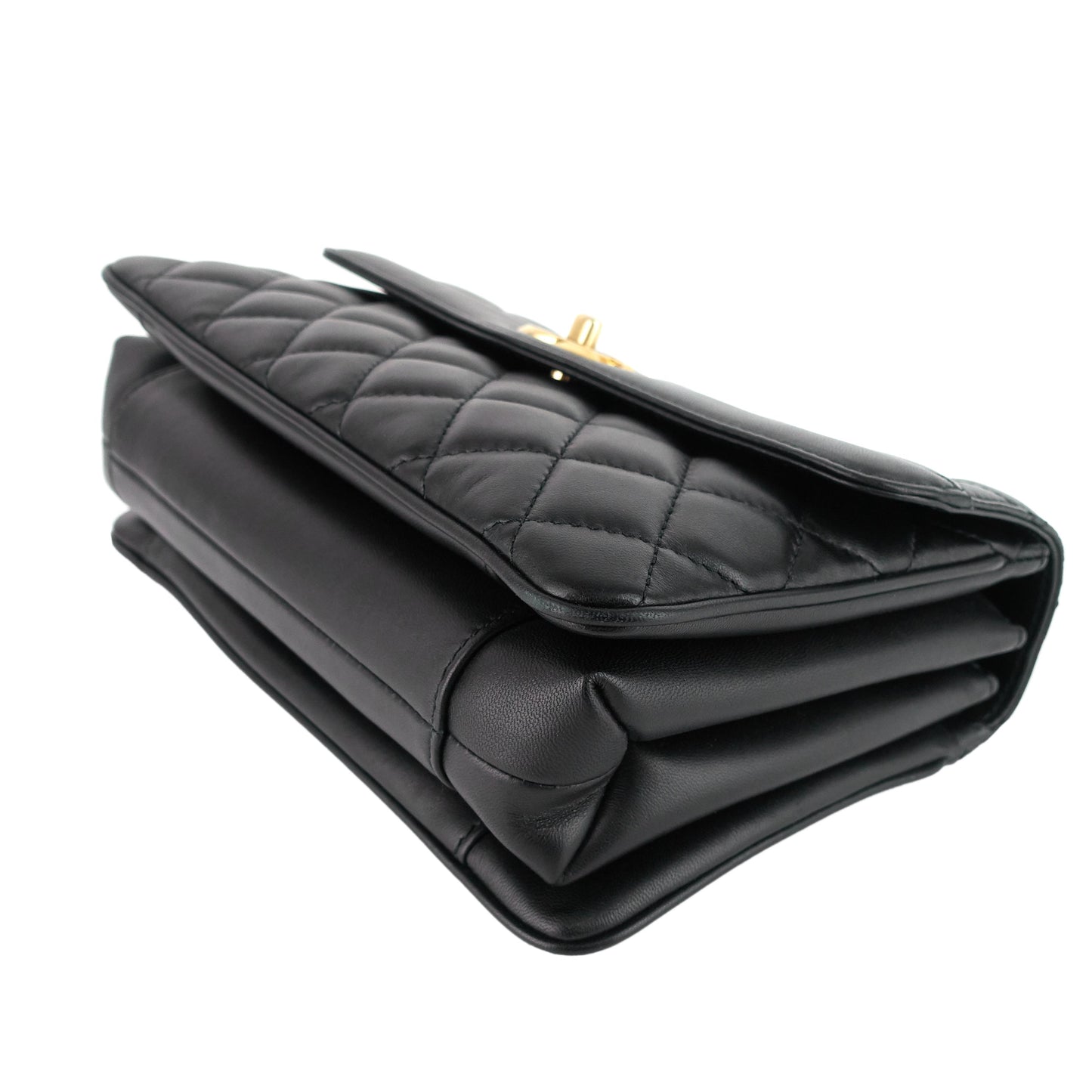 Chanel Coco Vintage Quilted Lambskin Leather Flap Bag