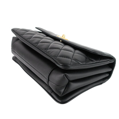 Chanel Coco Vintage Quilted Lambskin Leather Flap Bag