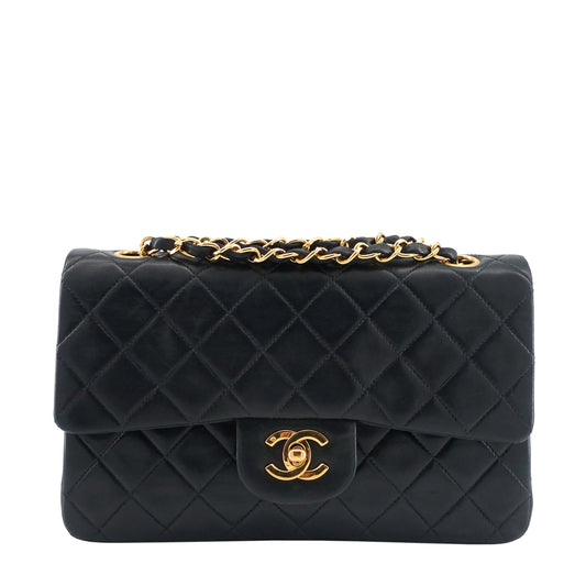 Chanel Classic Double Flap Small Lambskin Leather Bag
