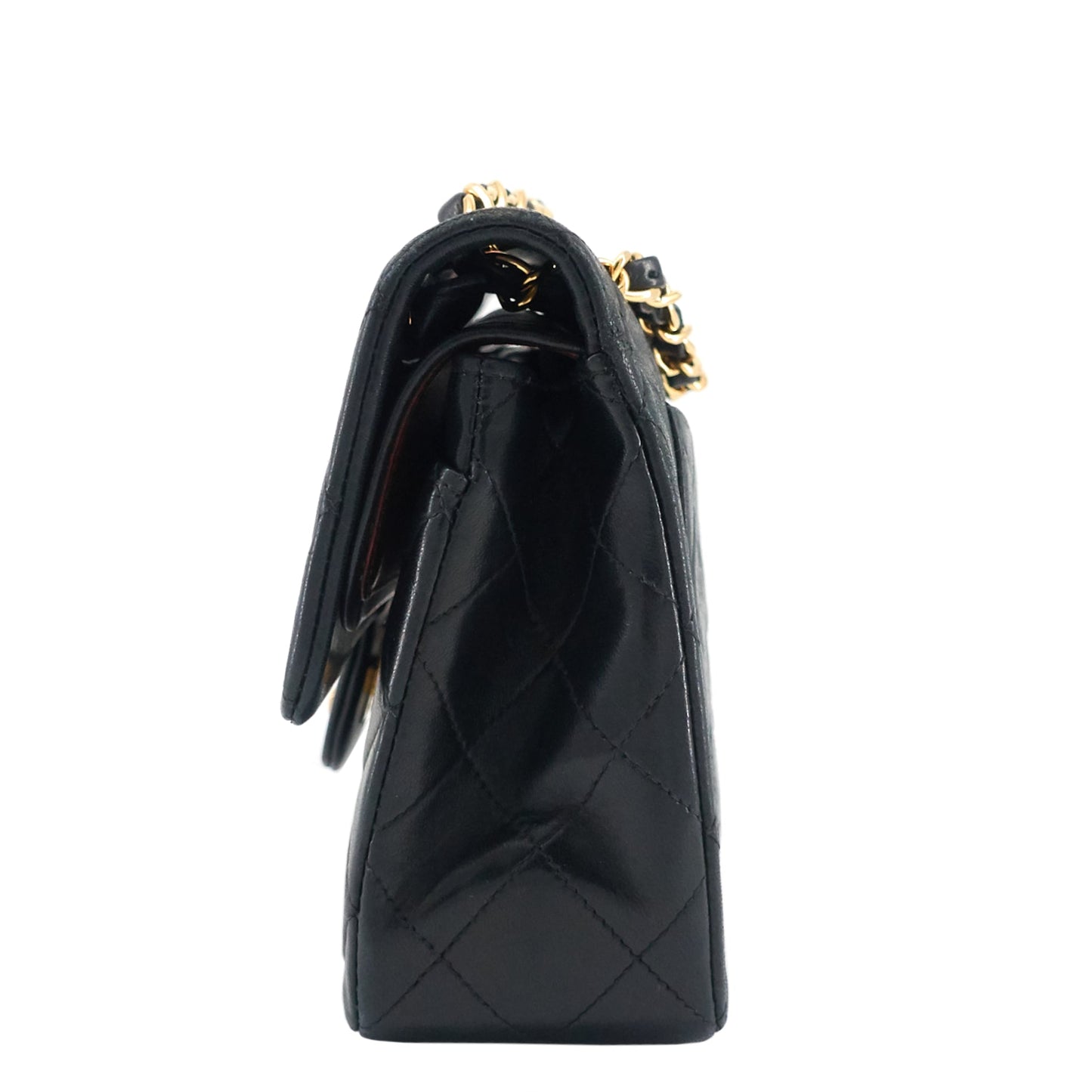 Chanel Classic Double Flap Small Lambskin Leather Bag