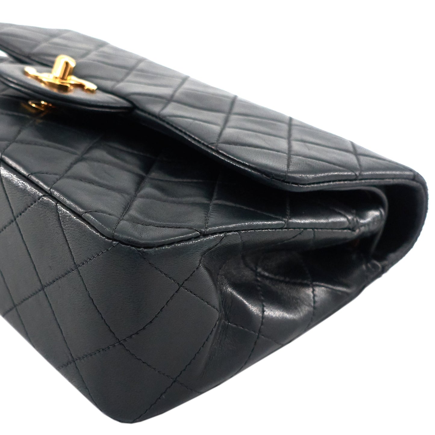 Chanel Classic Double Flap Small Lambskin Leather Bag