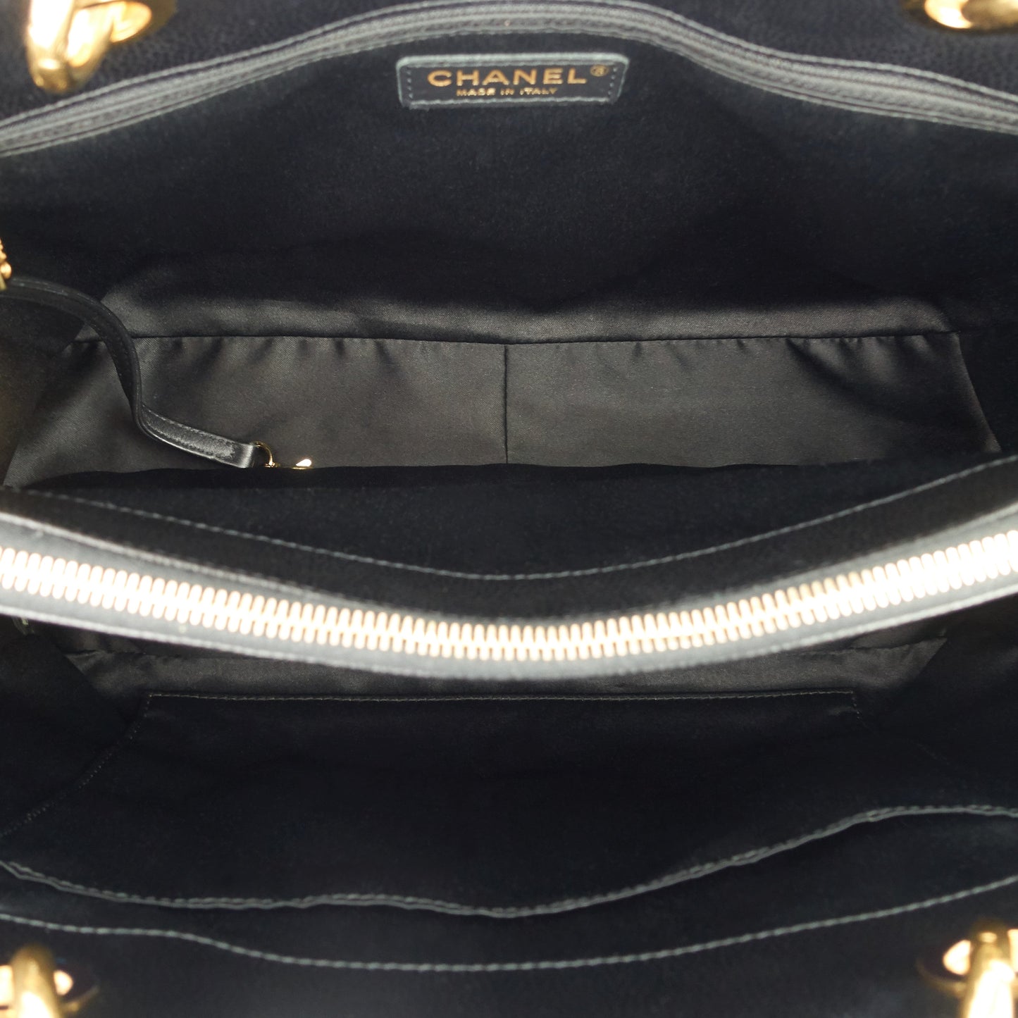 Chanel Grand Shopping Tote GST Large Caviar Leather Bag