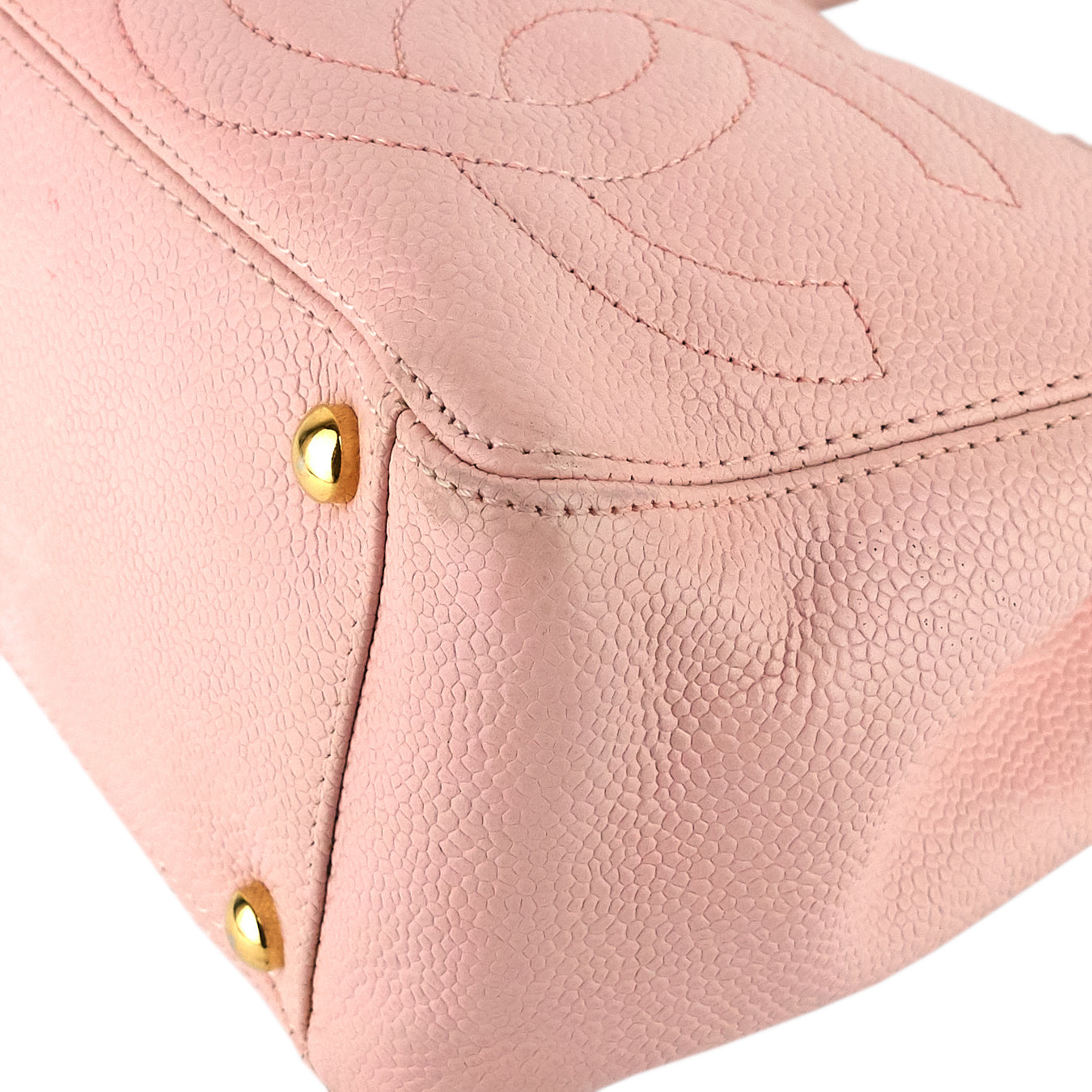 Chanel Triple CC Timeless Small Caviar Leather Tote Bag