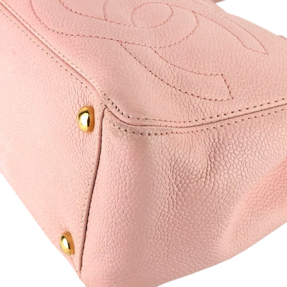 Chanel Triple CC Timeless Small Caviar Leather Tote Bag