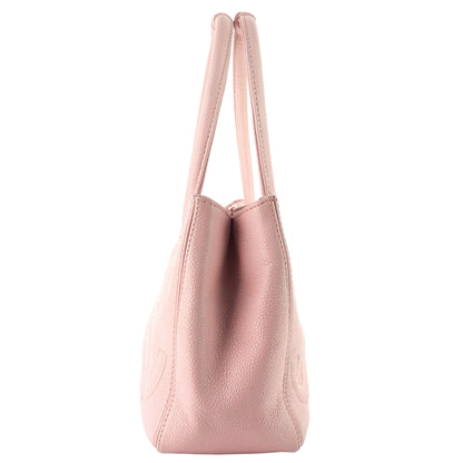 Chanel Triple CC Timeless Small Caviar Leather Tote Bag