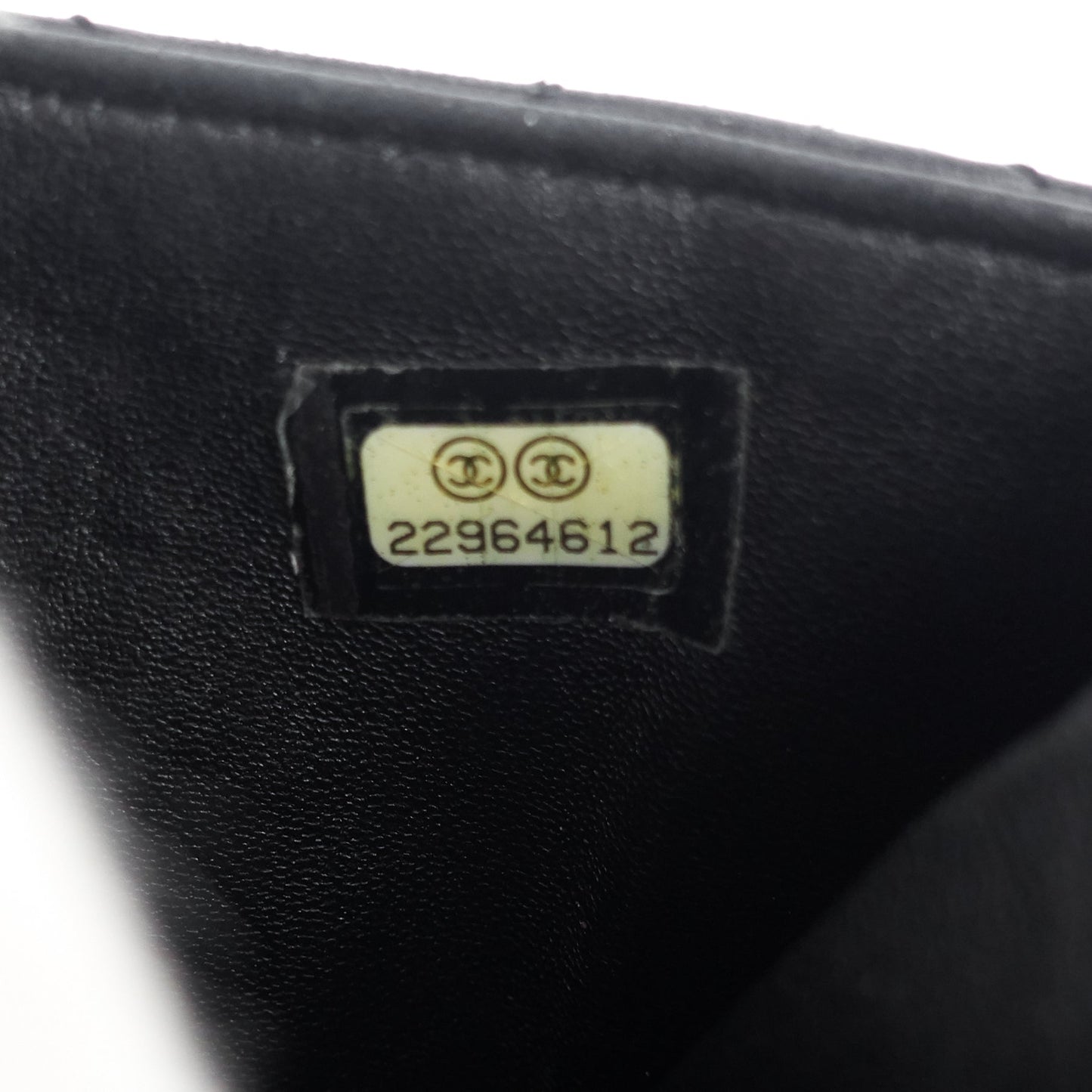 Chanel Classic Zip Lambskin Leather Pouch