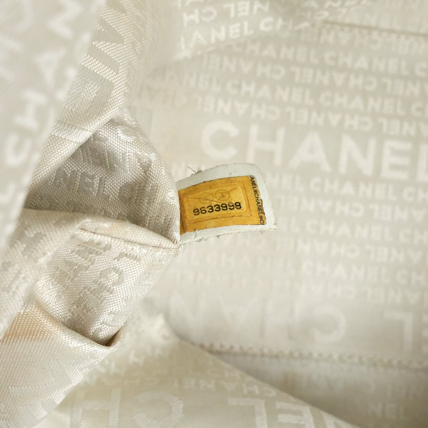 Chanel Cruise Line No. 5 Medium Quilted Canvas Shopping Tote Bag