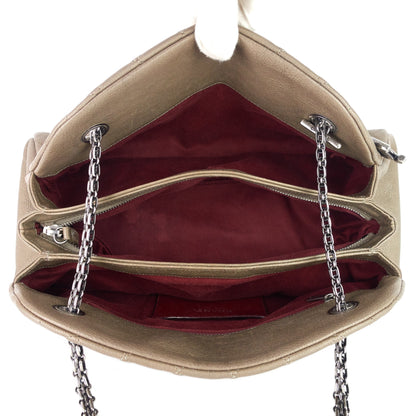 Chanel Just Mademoiselle Medium Caviar Leather Bowler Bag