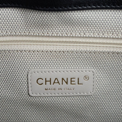 Chanel Retro Chain Large Calfskin Leather Shopping Tote Bag