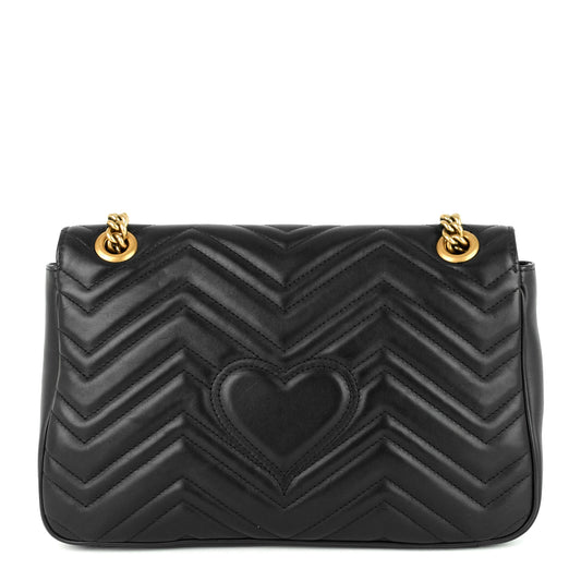 Gucci GG Marmont Medium Chevron Leather Bag
