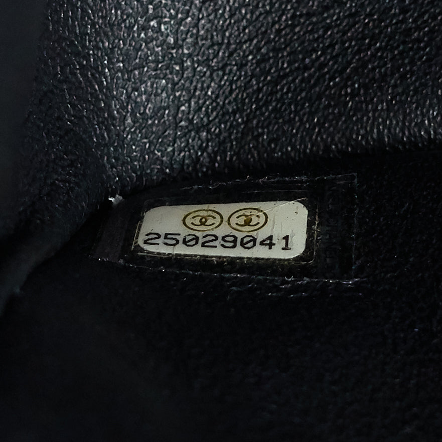 Chanel Double Flap Quilted Caviar Leather Bag