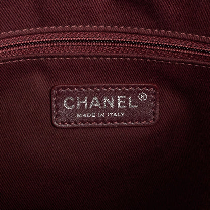 Chanel Glazed Calfskin Leather Shopping Tote Bag