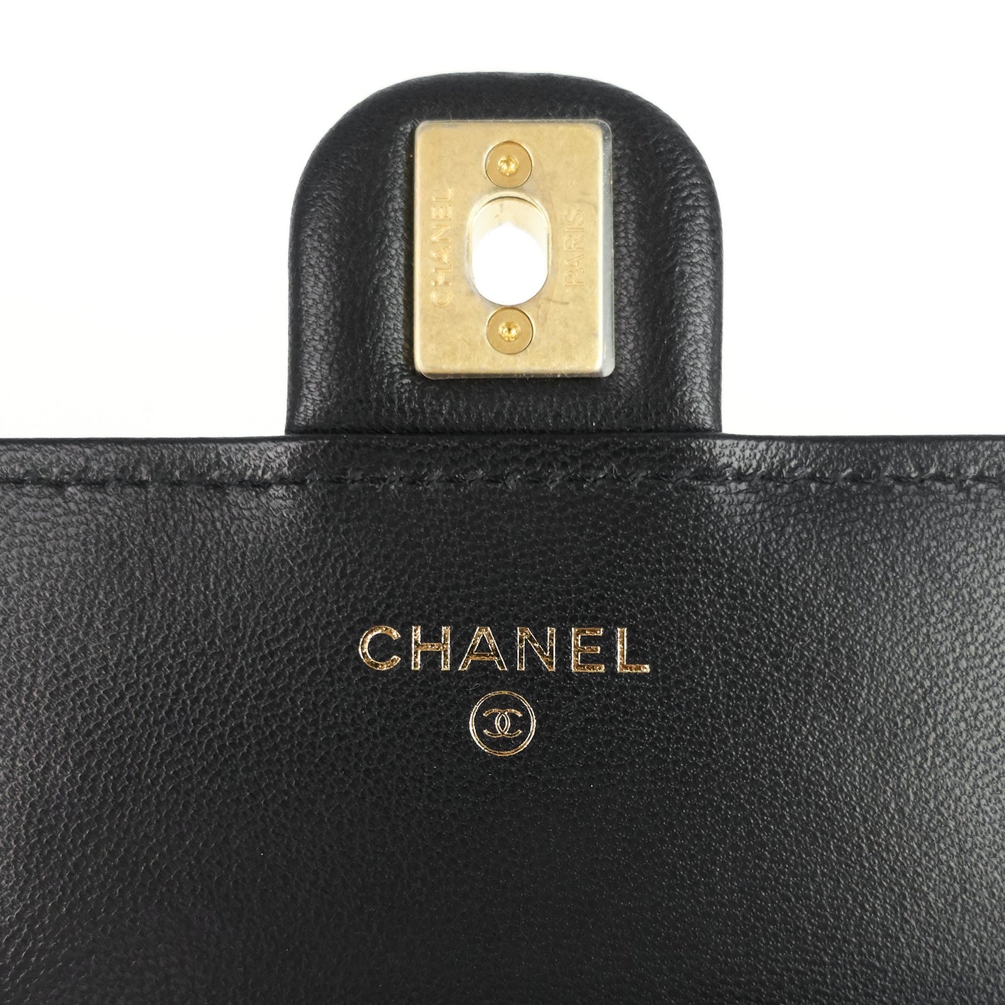 Chanel Chic Pearls Flap Goatskin Leather Clutch with Chain Bag