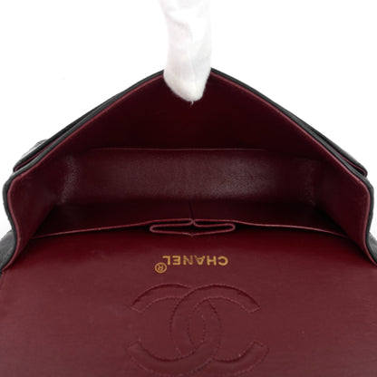 Chanel Double Flap Quilted Lambskin Leather Bag