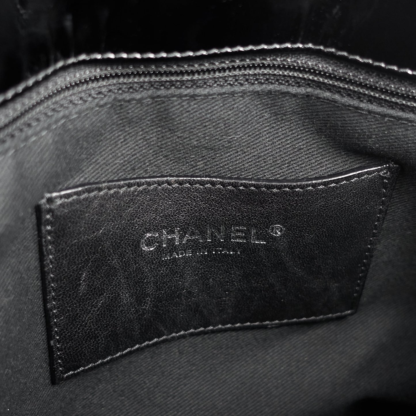 Chanel Just Mademoiselle Large Patent Leather Bag
