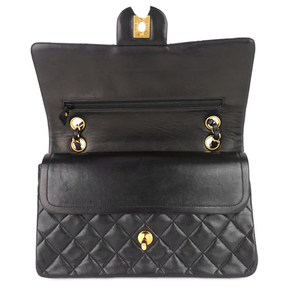 Chanel Double Flap Quilted Lambskin Leather Bag