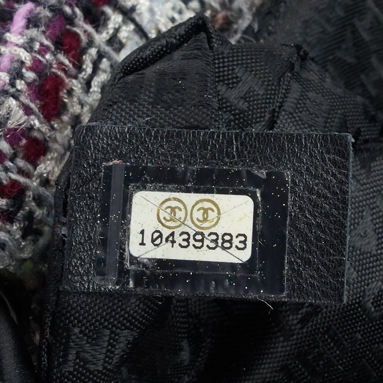 Chanel Floral Appliqué Tweed Messenger Bag