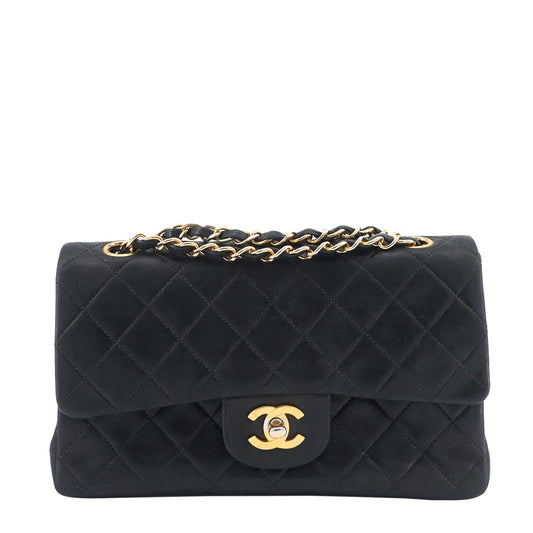 Chanel Classic Double Flap Small Lambskin Leather Bag