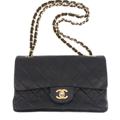 Chanel Classic Double Flap Small Lambskin Leather Bag