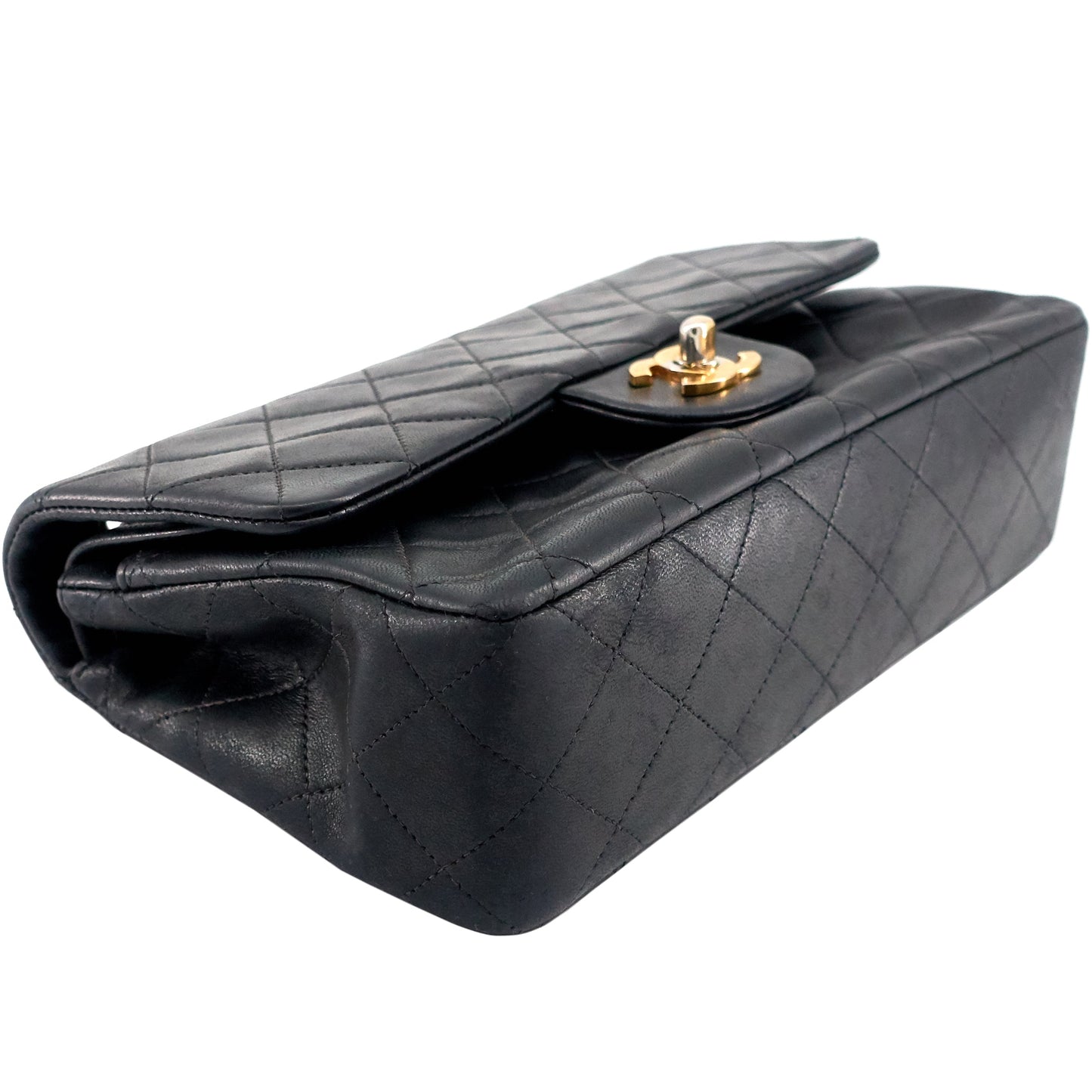 Chanel Classic Double Flap Small Lambskin Leather Bag