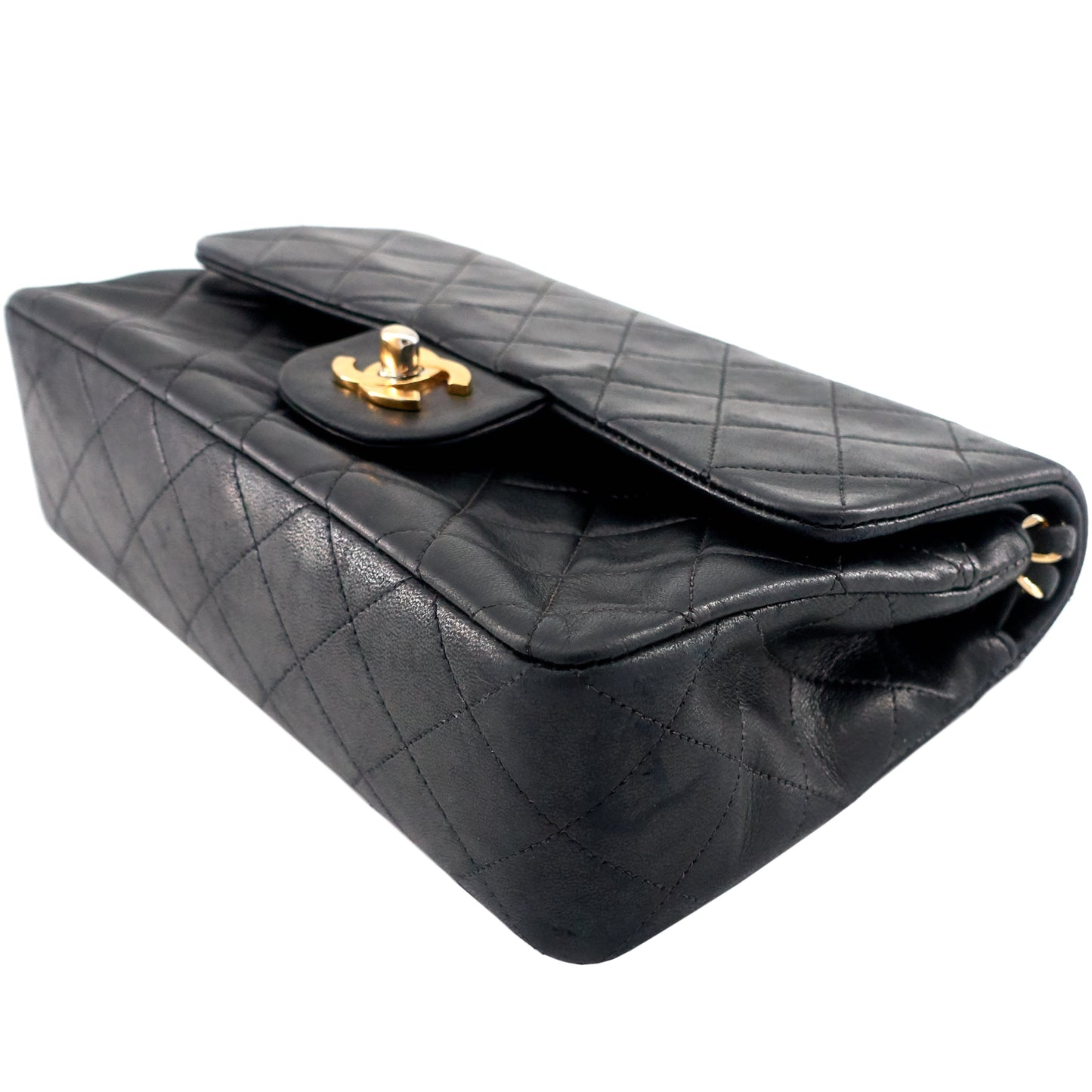 Chanel Classic Double Flap Small Lambskin Leather Bag