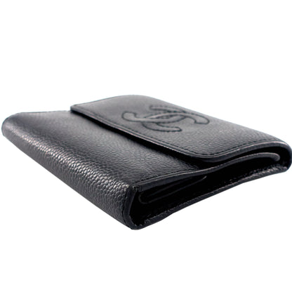Chanel CC Timeless Trifold Caviar Leather Wallet