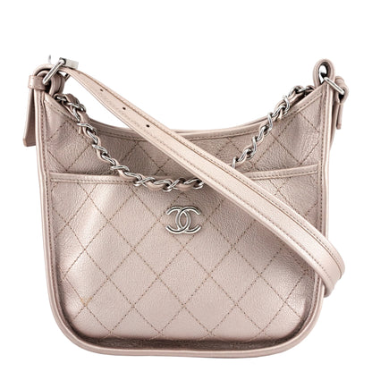 Chanel Jungle Stroll Small Quilted Leather Hobo Bag