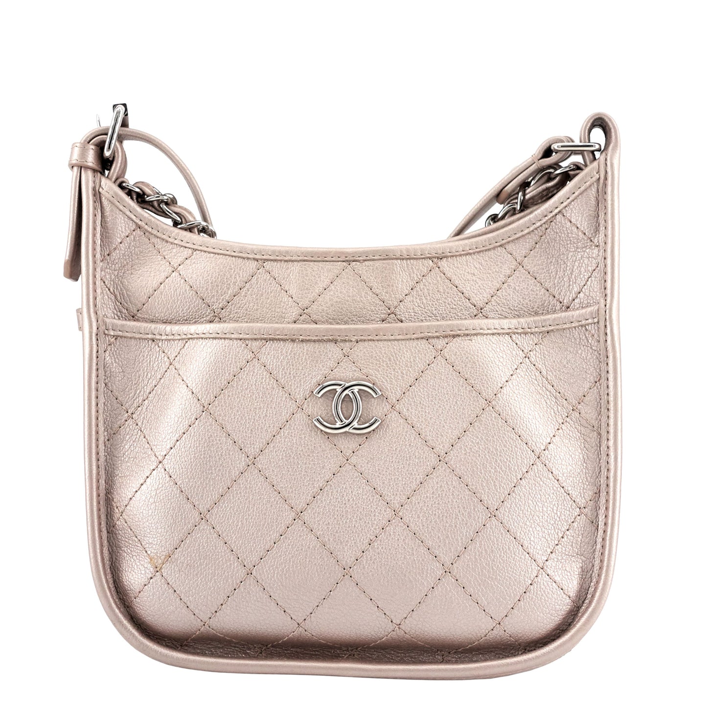 Chanel Jungle Stroll Small Quilted Leather Hobo Bag