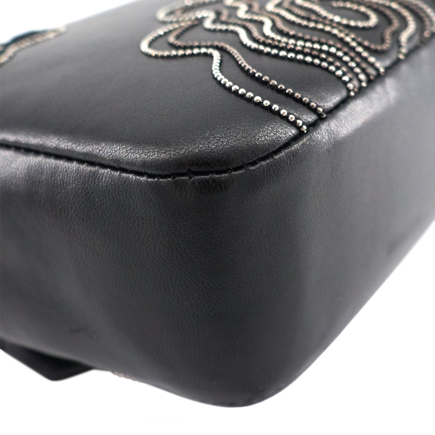 Chanel Embroidered Camellia Follies Medium Lambskin Leather Flap Bag