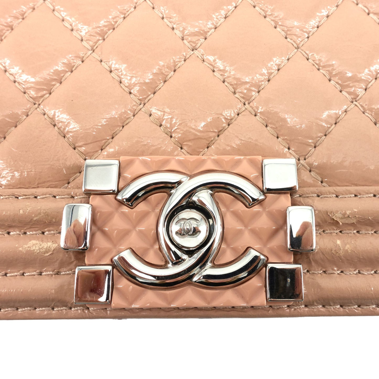 Chanel Boy Medium Patent Leather Bag