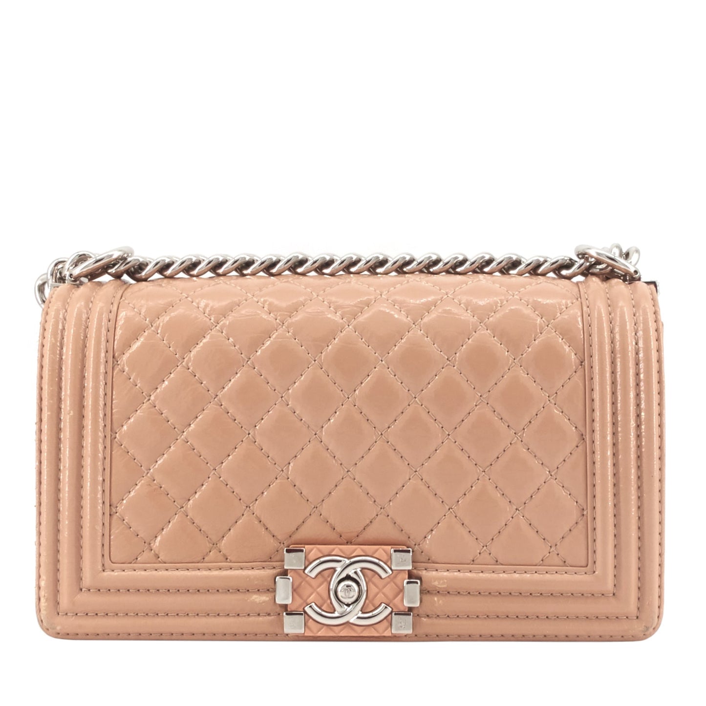 Chanel Boy Medium Patent Leather Bag