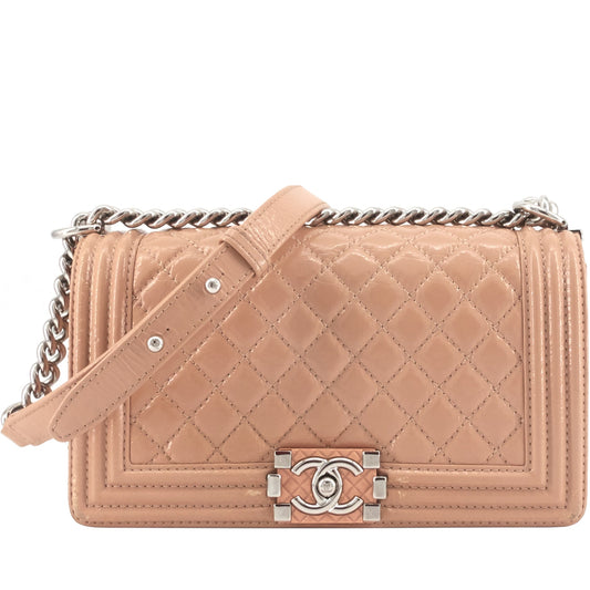 Chanel Boy Medium Patent Leather Bag