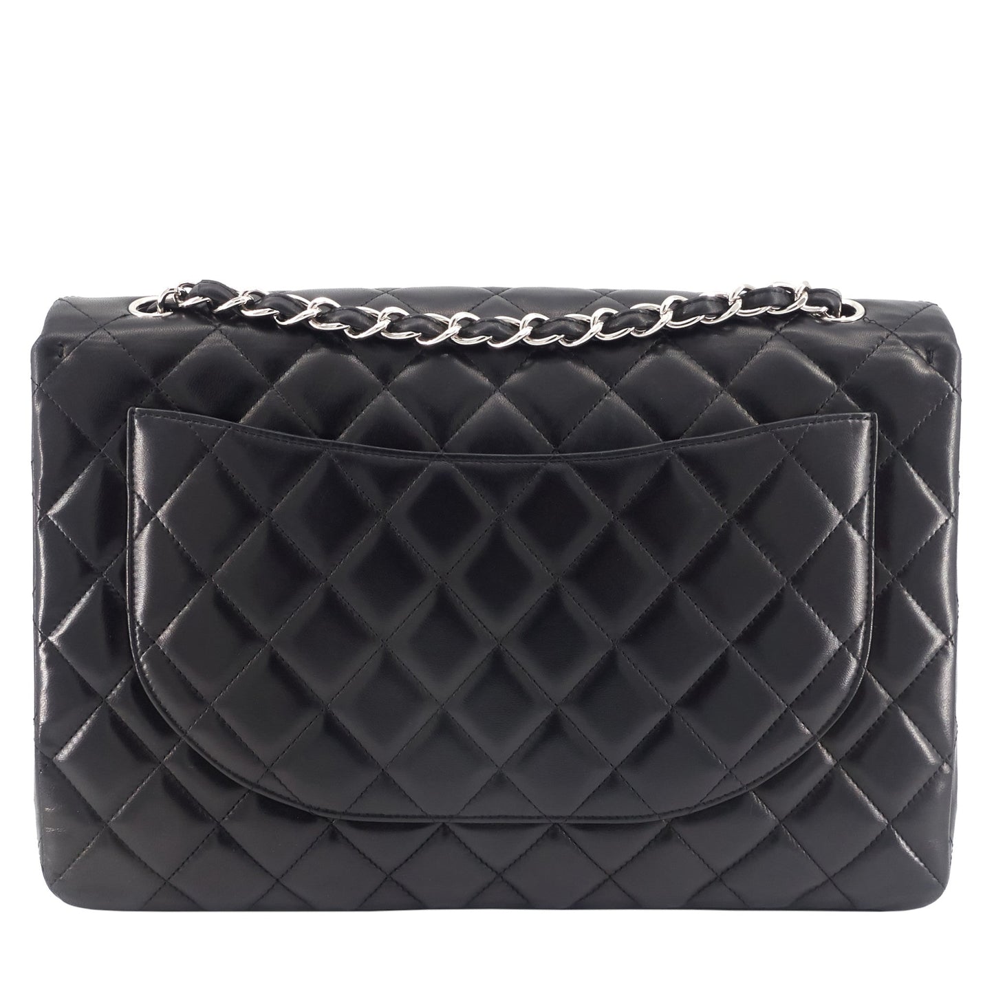 Chanel Classic Maxi Single Flap Lambskin Leather Bag