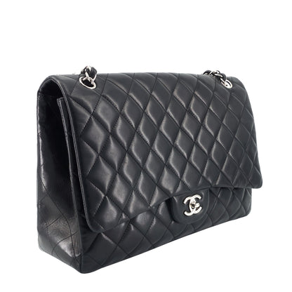 Chanel Classic Maxi Single Flap Lambskin Leather Bag