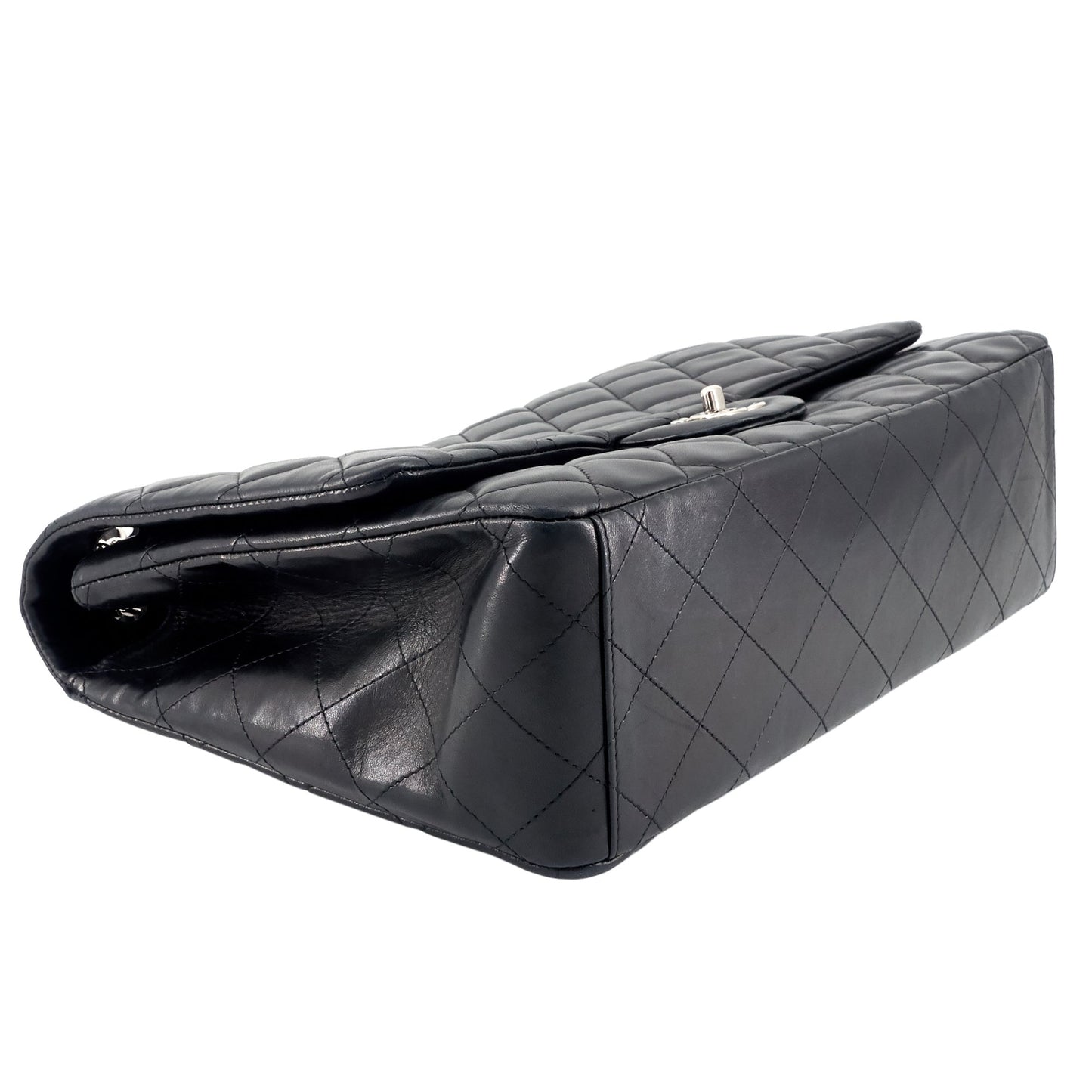 Chanel Classic Maxi Single Flap Lambskin Leather Bag