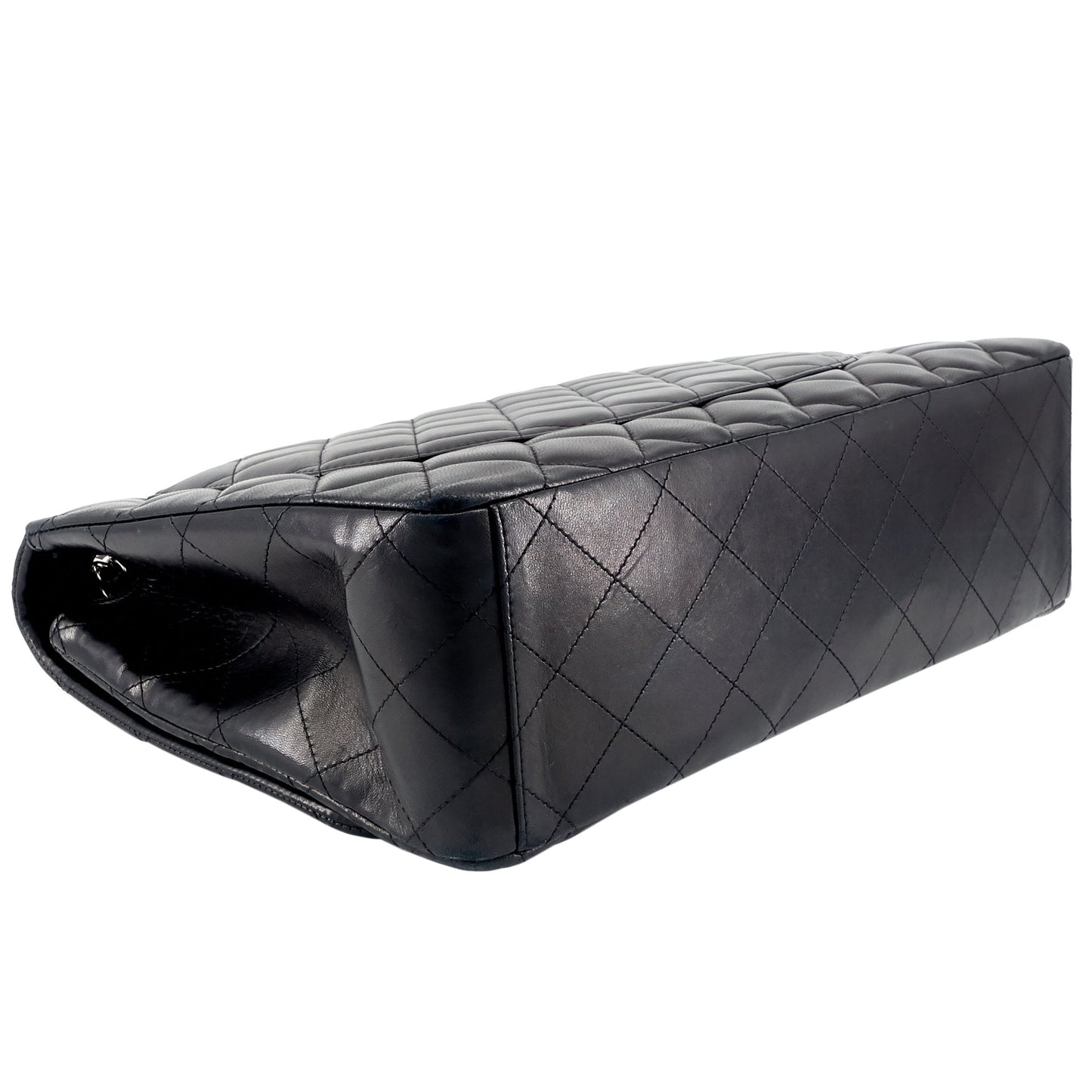 Chanel Classic Maxi Single Flap Lambskin Leather Bag