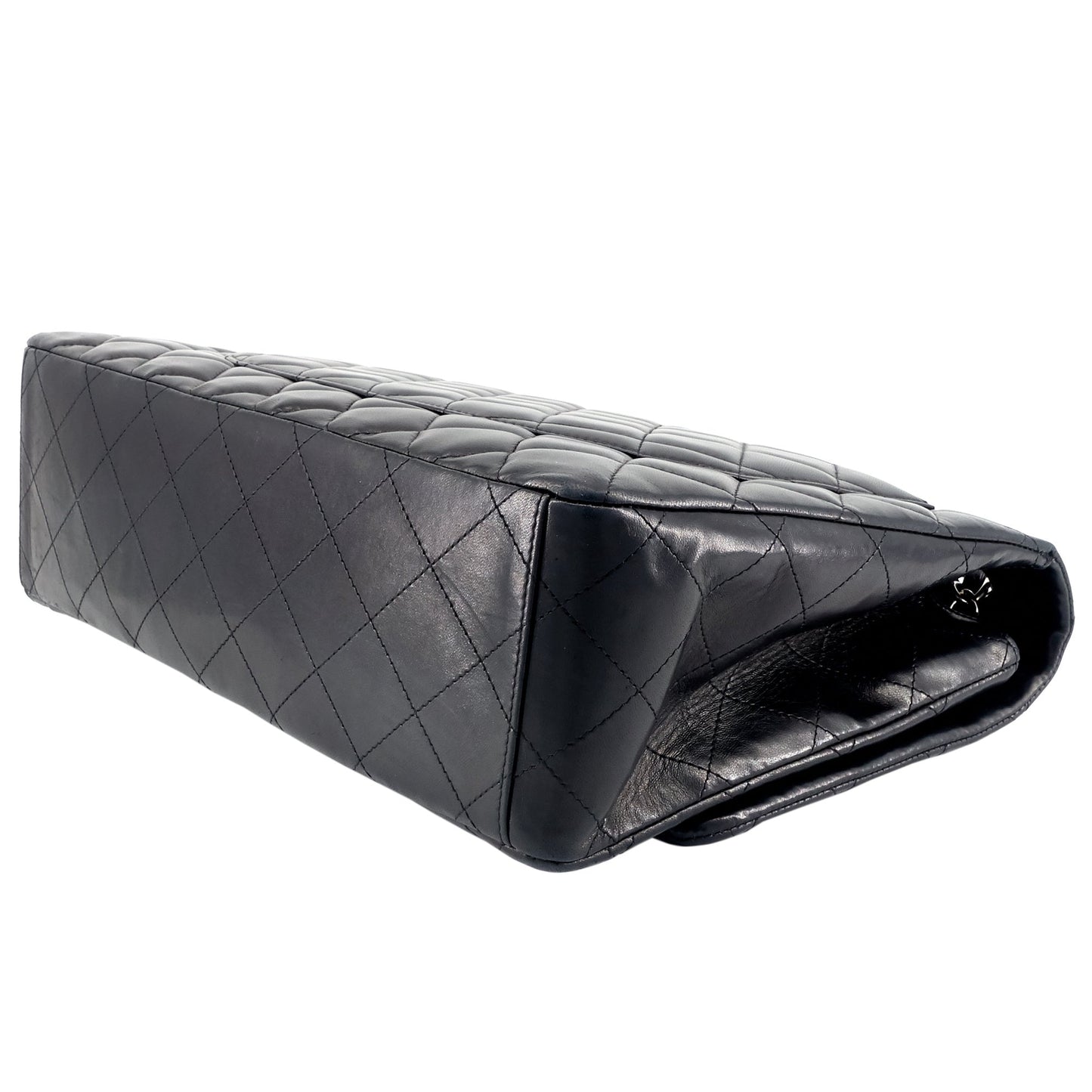Chanel Classic Maxi Single Flap Lambskin Leather Bag